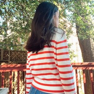 Striped Sweater from J-Crew 🧡